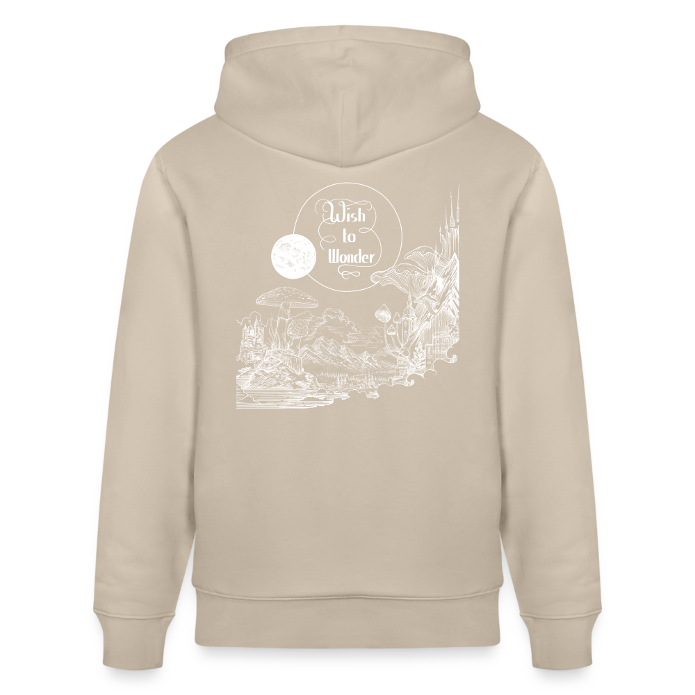 Wish To Wonder - Welcome To Wonderland | Unisex Organic Hoodie - beige