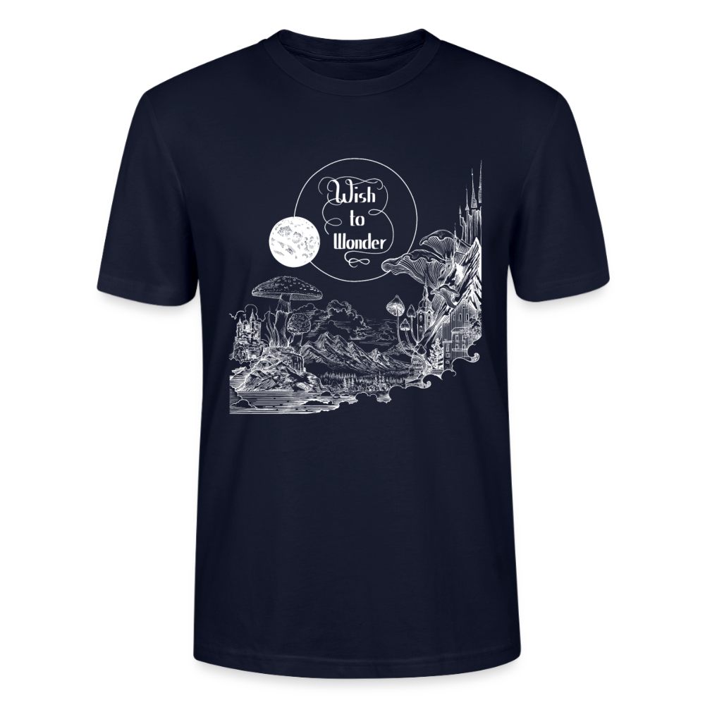 WTW - Welcome To Wonderland white print | Stanley/Stella CRAFTER Unisex T-Shirt - navy